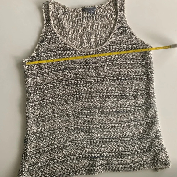 Vince Neutral Striped Sleeveless Knit Tank Size S - Picture 8 of 16